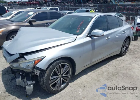 2015 Infiniti Q50 Premium from USA, damaged, VIN JN1BV7AP8FM344730